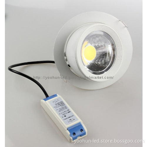 360 degree rotatable 25w white gimble downlight led for shops